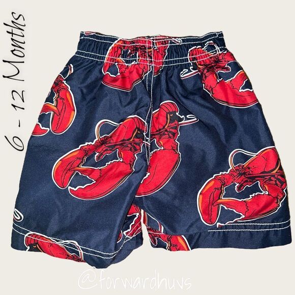 Old Navy Lobster Swim Trunks Baby Size 6-12 Months - Picture 3 of 8